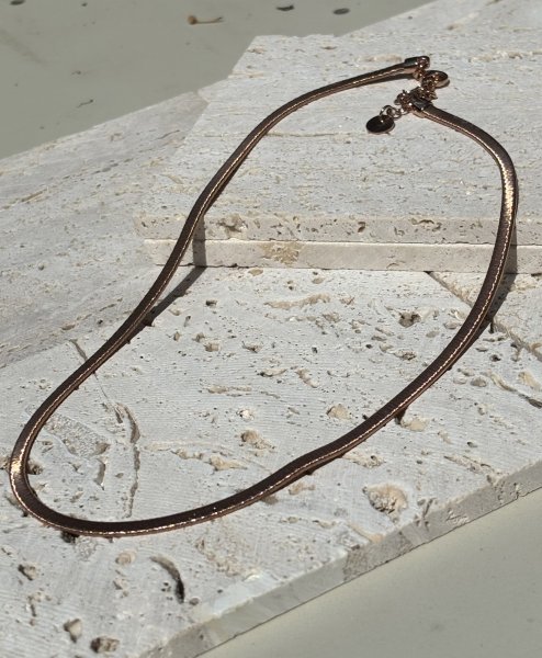 Flat Collier 3 mm 1-reihig 42 cm